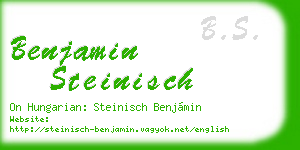 benjamin steinisch business card